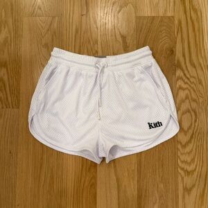 Kith Women's White Mesh Track Shorts - size small - new without tags